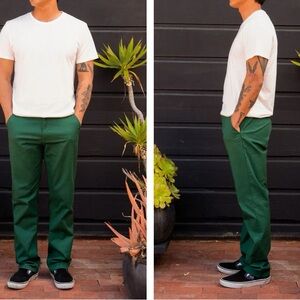 Brixton Relaxed Fit Green Pants